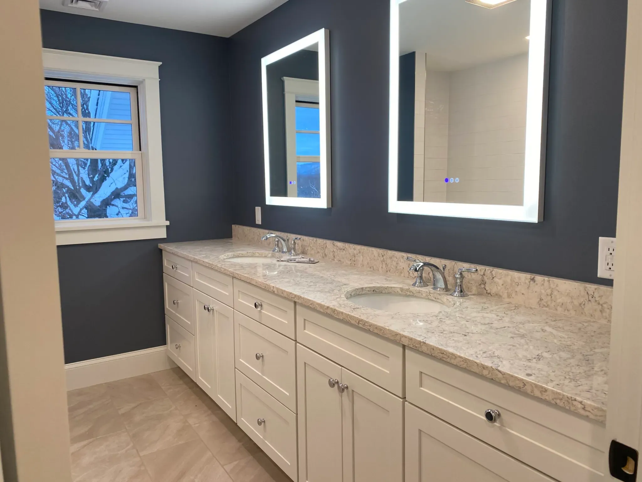 Double vanity bathroom remodel
