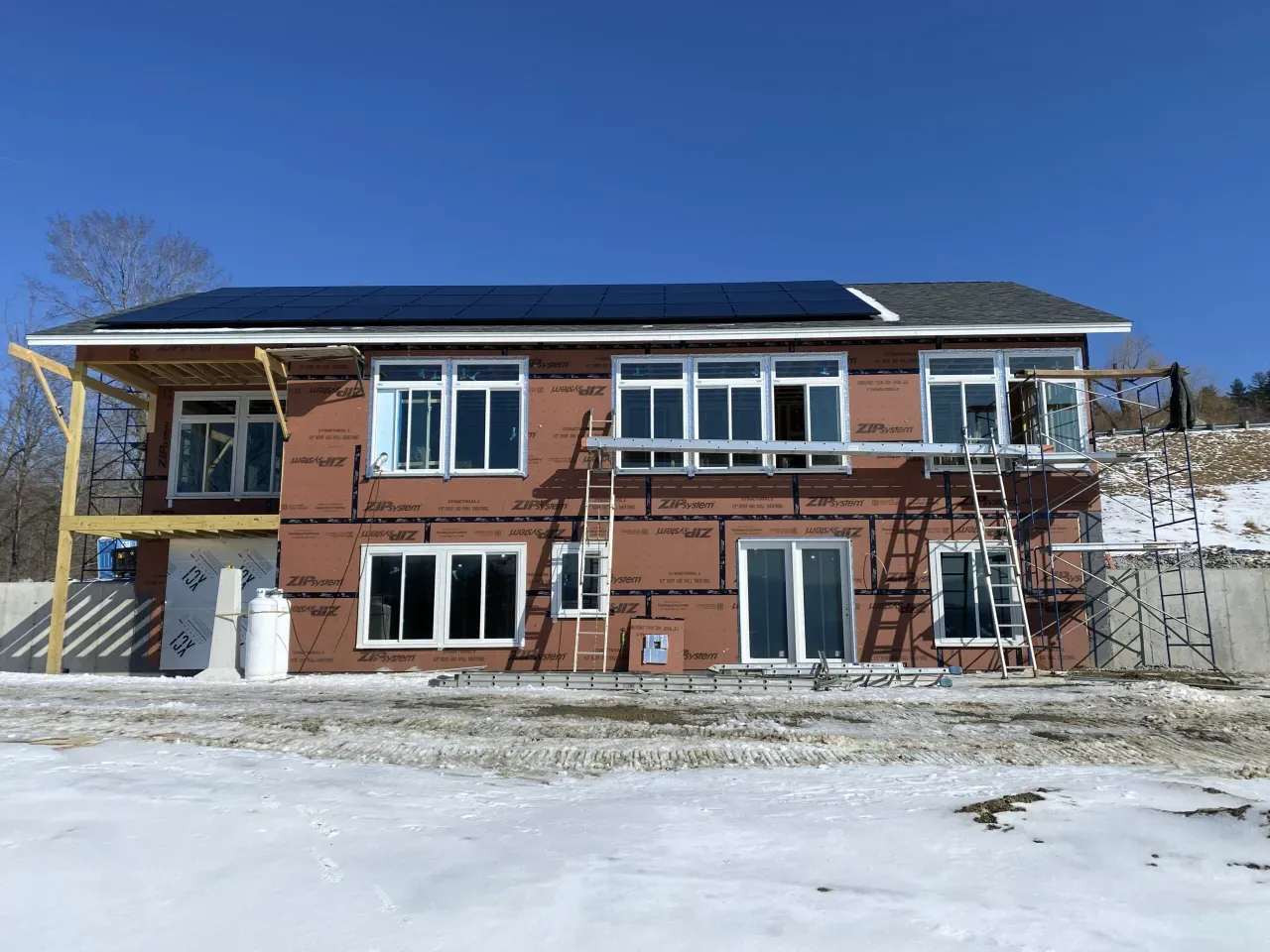 New custom home under construction